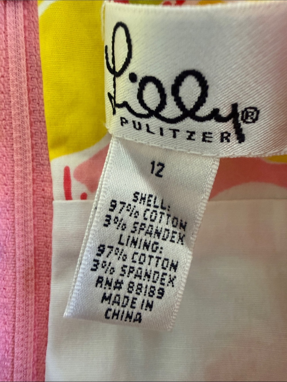 Lilly Pulitzer Women’s Size 12 Halter Top Pink, Yellow & Teal - Picture 2 of 3